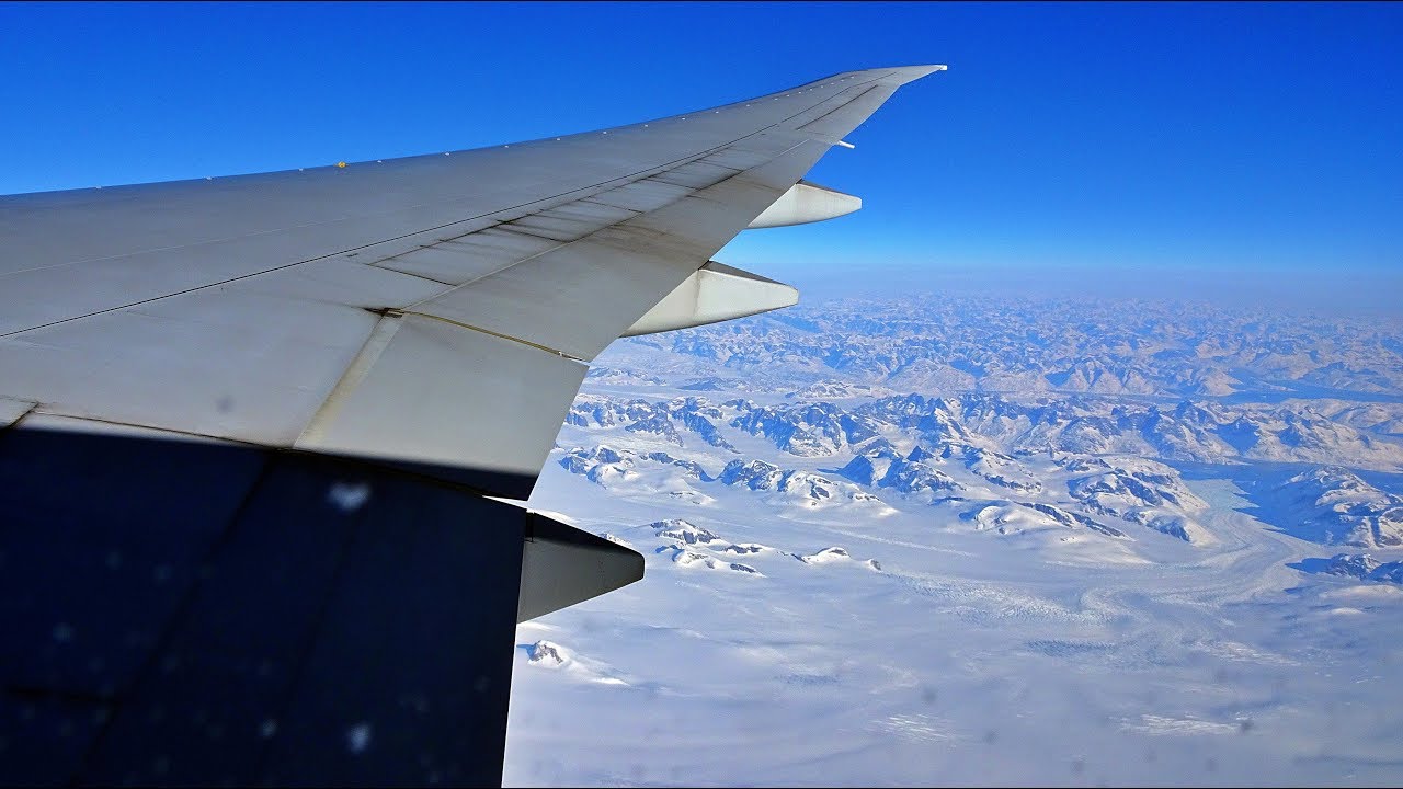 Taking the scenic route on Air France! Paris to San Francisco.