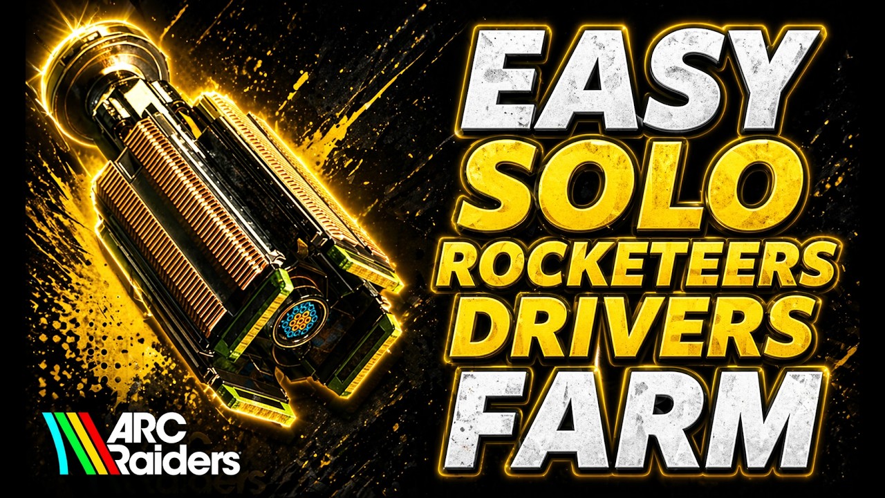 THE BEST METHOD TO FARM ROCKETEER DRIVERS (18 ITEMS Per Run, EASY SOLO FARM!) | ARC Raiders