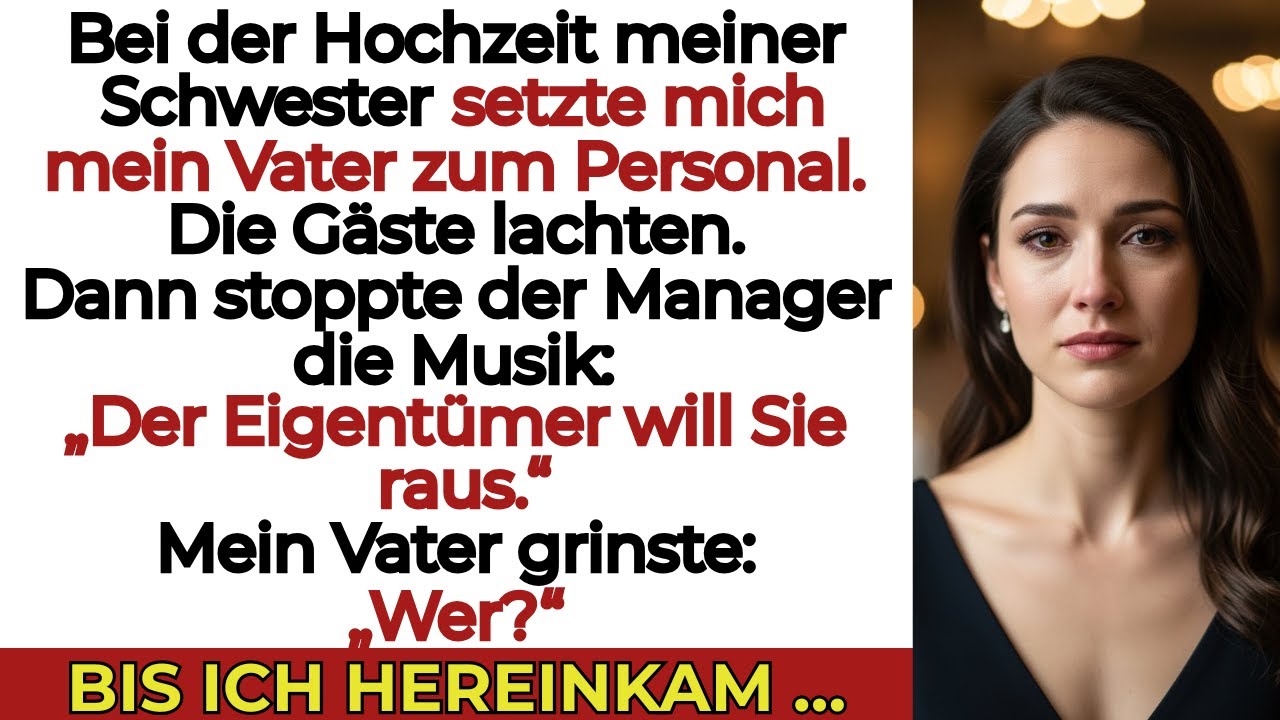 Meine Familie ließ mich bei der Hochzeit beim Personal sitzen… bis der Chef auftauchte.
