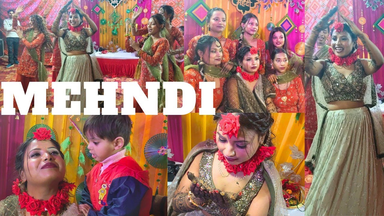 Sister ki mehndi ceremony 💚 