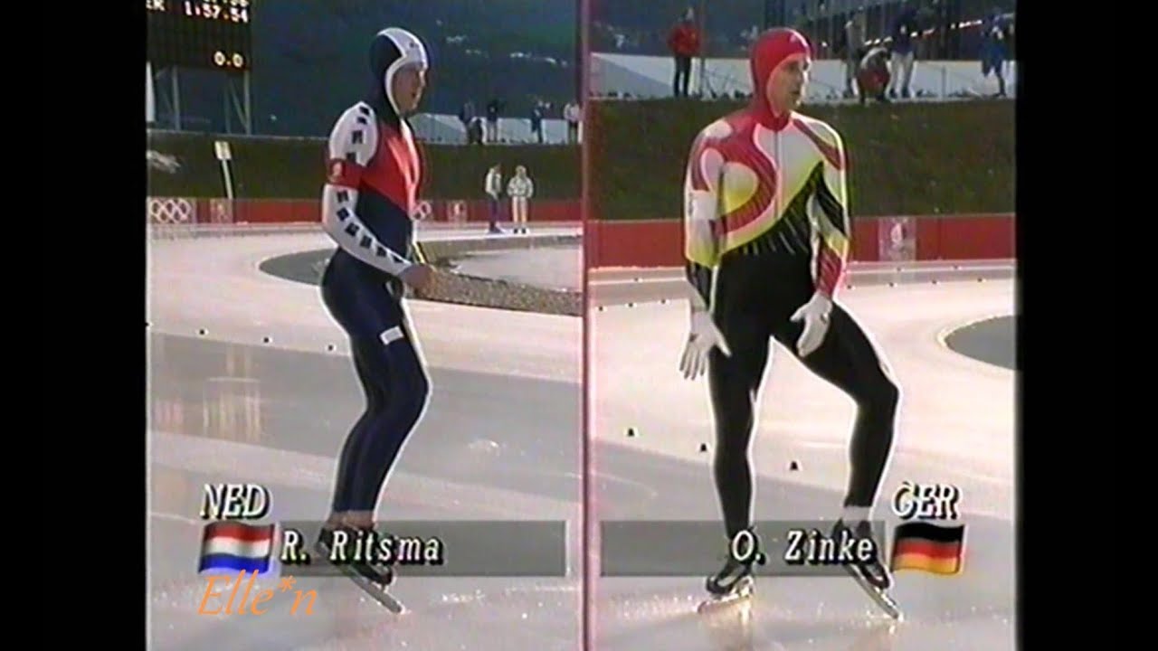 Winter Olympic Games Albertville 1992 - 1500 m Zinke - Ritsma