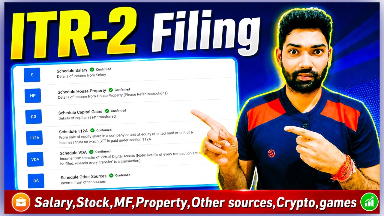 ITR 2 filing online AY 2025-26 | How to file ITR 2 online | ITR2 online kaise bhare 2025-26 in hindi