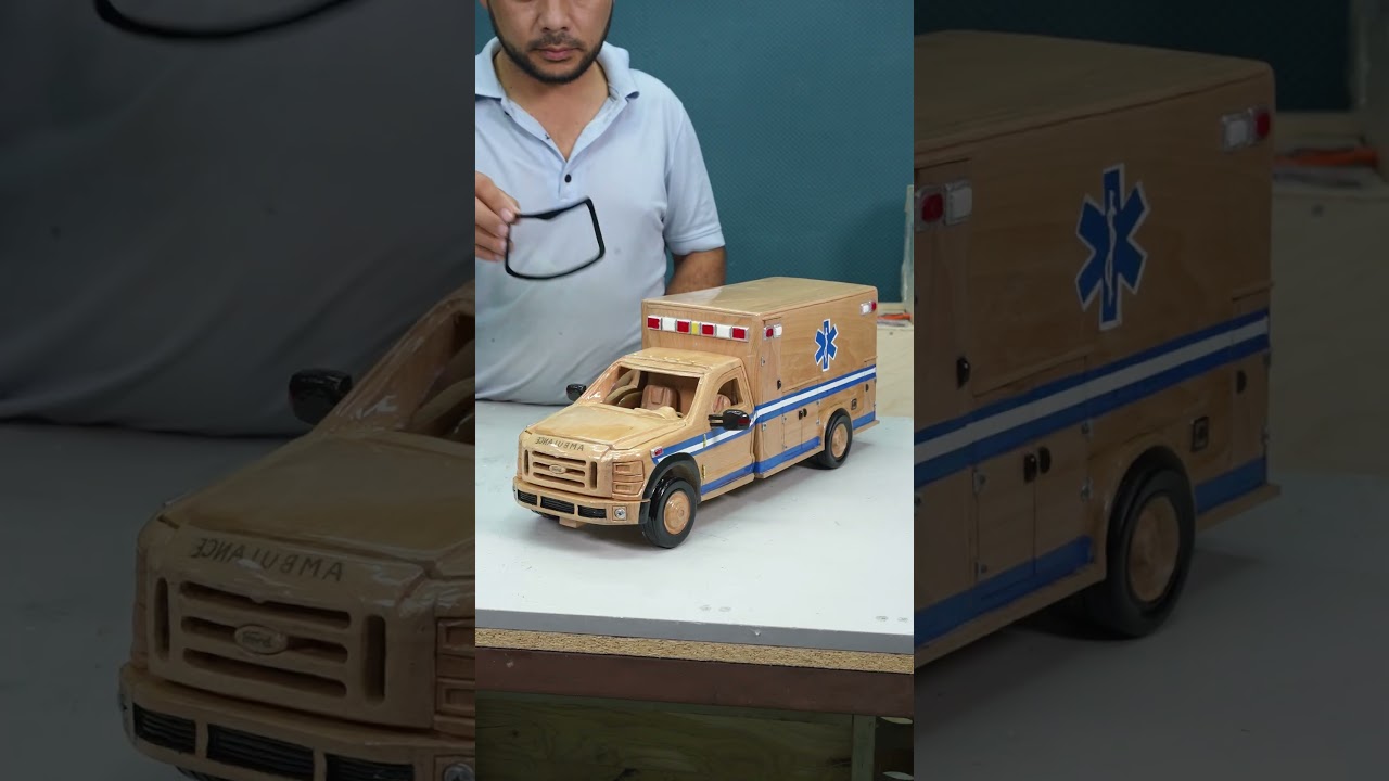 Wooden Car out of wood #woodcar #automobile #woodscraft