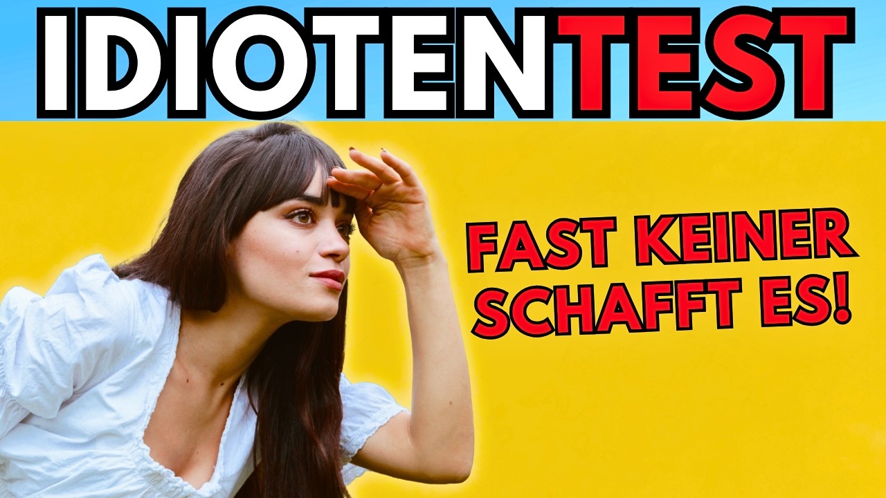 Der GRÖßTE Idiotentest auf YouTube! 🤯🧠 Wie schlau bist du wirklich? 🤔