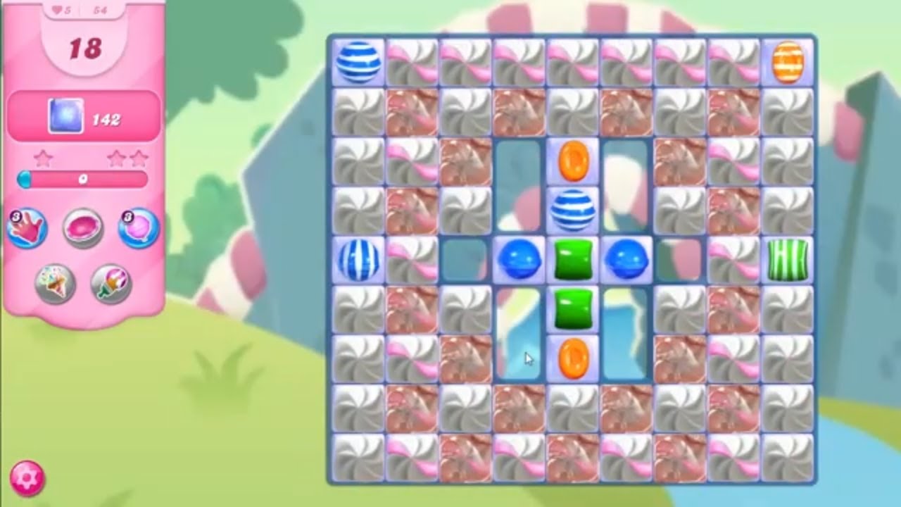 Candy Crush Saga LEVEL 54 NO BOOSTERS (new version)