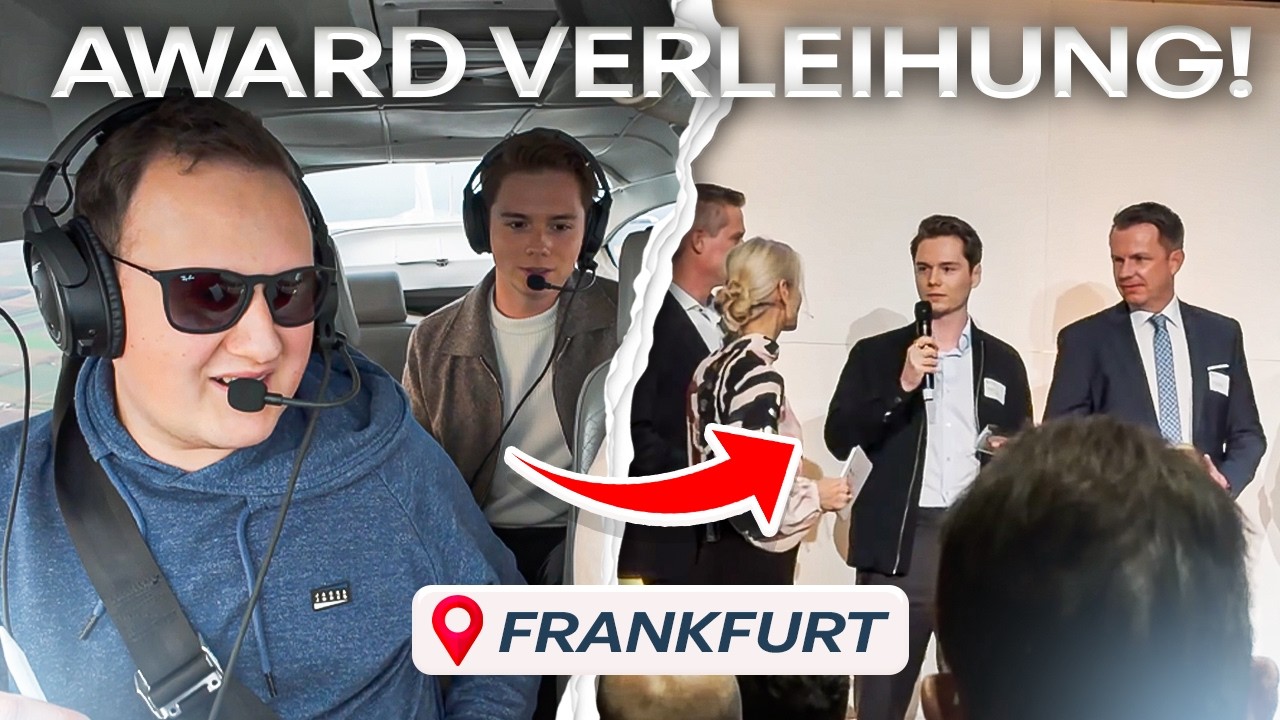 Mit der Privatpilotenlizenz zur Award-Verleihung nach Frankfurt