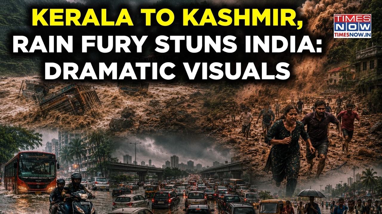 Wayanad Landslide, Killer Mumbai Rains, J&K Flash Floods: Dramatic Footage As Monsoon Stuns India