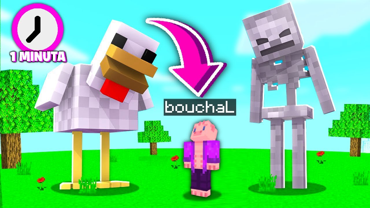 Minecraft, ale MOBOVÉ se ZVĚTŠUJÍ každou MINUTU...