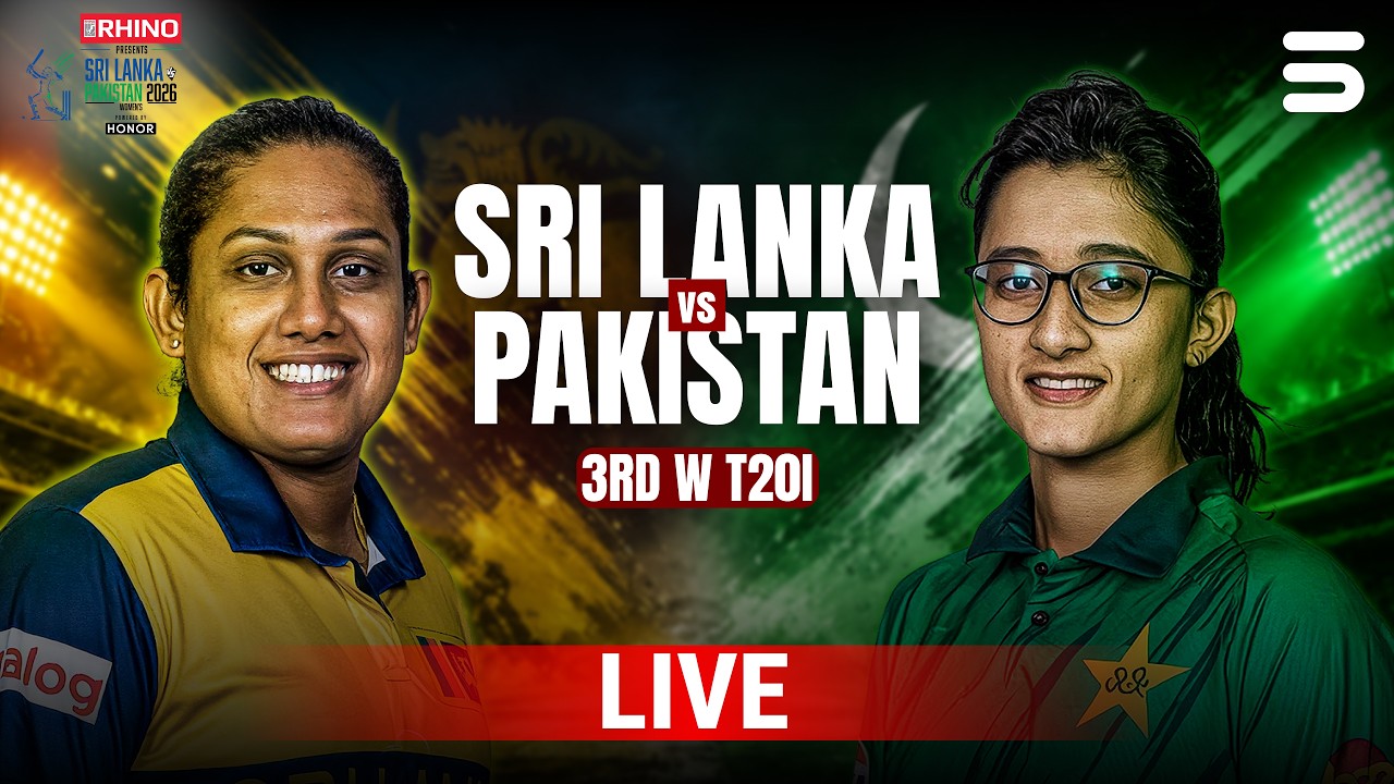 Live | Sri Lanka Women vs Pakistan Women | Match 03 | T20I Series 2026 | M9l1T
