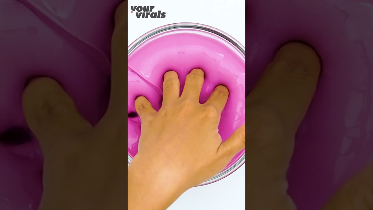 Satisfying pink slime 😍