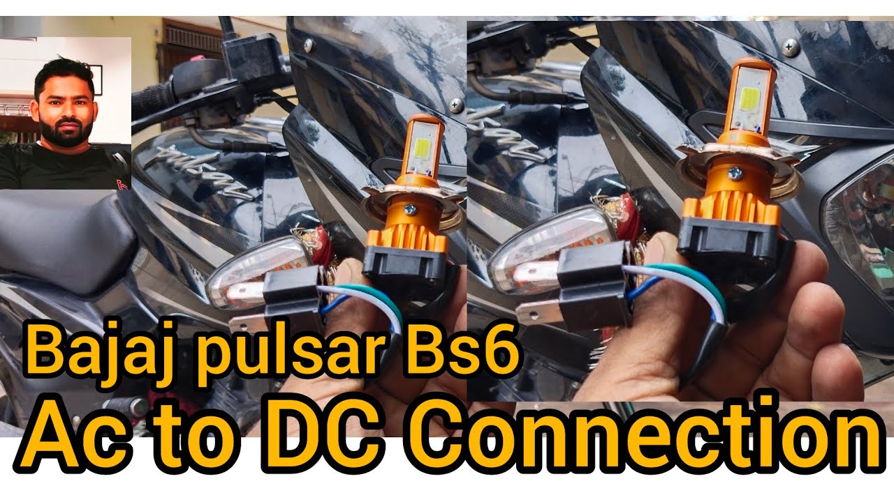 Bajaj pulsar Bs6 AC to DC Connection.