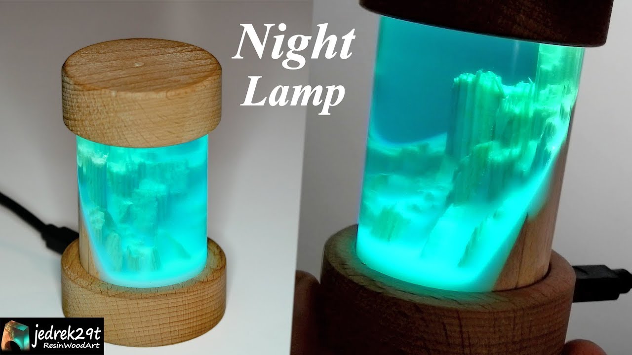 Night Lamp from Epoxy / Giveaway / RESIN ART