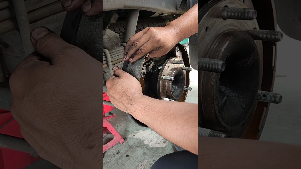 Isuzu d-max (Rt50) Change Rear Brake lining