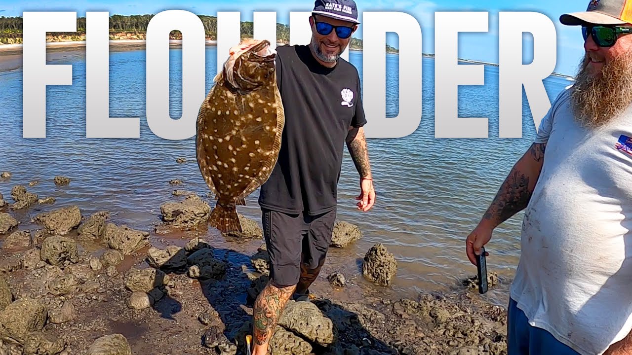 EPISODE 2 : Catching FLOUNDER from Shore all over Jacksonville, FL - HUGE COLLABORATIONS!