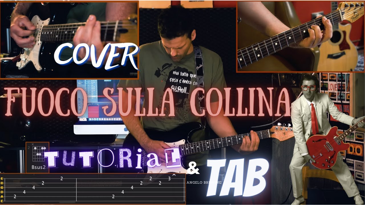Fuoco Sulla Collina - Ivan Graziani Cover con Tab Accordi e Soli Rallentati Fractal FM3