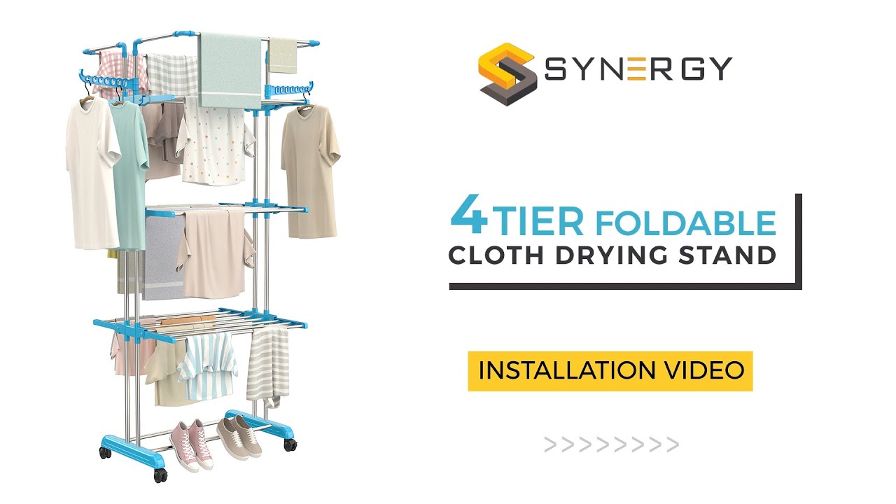 SYNERGY 4 - TIER Clothes Drying Stand Assembly Video