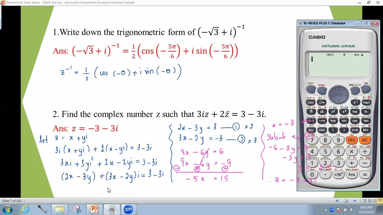 # Grade12 Math (2025 Old Qs. - Ch 1 - Section B)