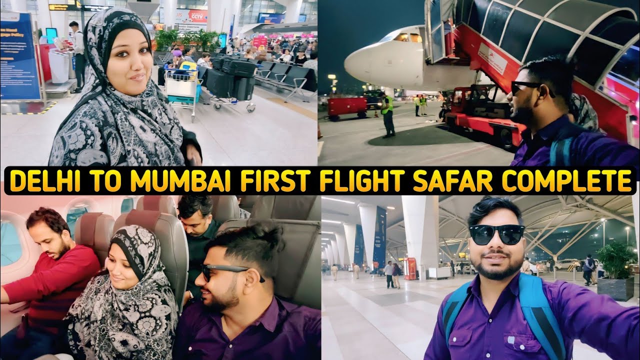 Delhi To Mumbai First Flight Safar Complete | Air India Flight Experience | Delhi To Mumbai