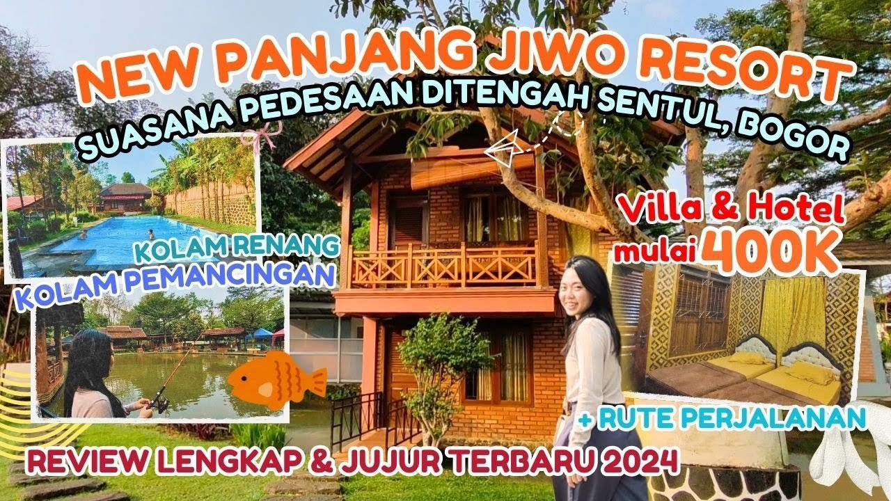 LENGKAP PENGINAPAN KELUARGA & SURGANYA PEMANCING ✨  DI SENTUL, BOGOR | NEW PANJANG JIWO RESORT