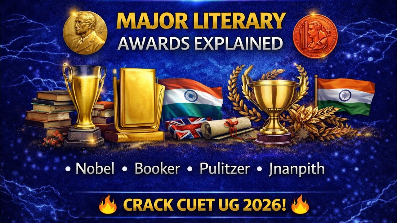 Major Literary Awards Explained | CUET PG English 2026 Complete Guide