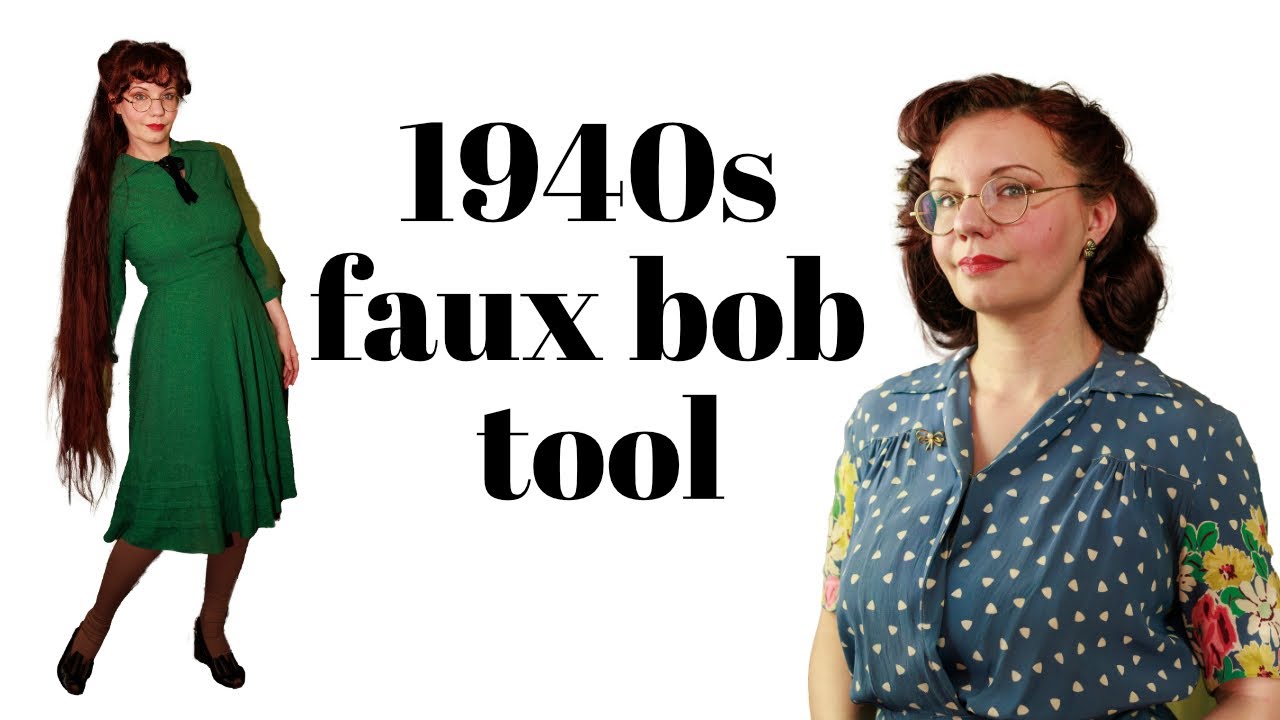 vintage faux bob hairstyle tool