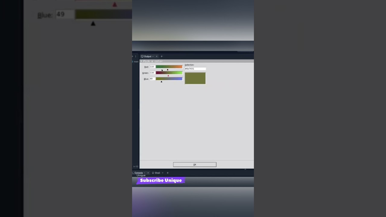 Create a color picker using tkinter in python💫 