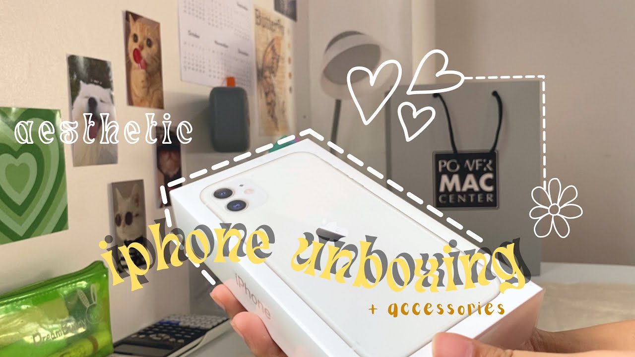 Iphone 11 (white) unboxing in 2022 | aesthetic and satisfying ✨
