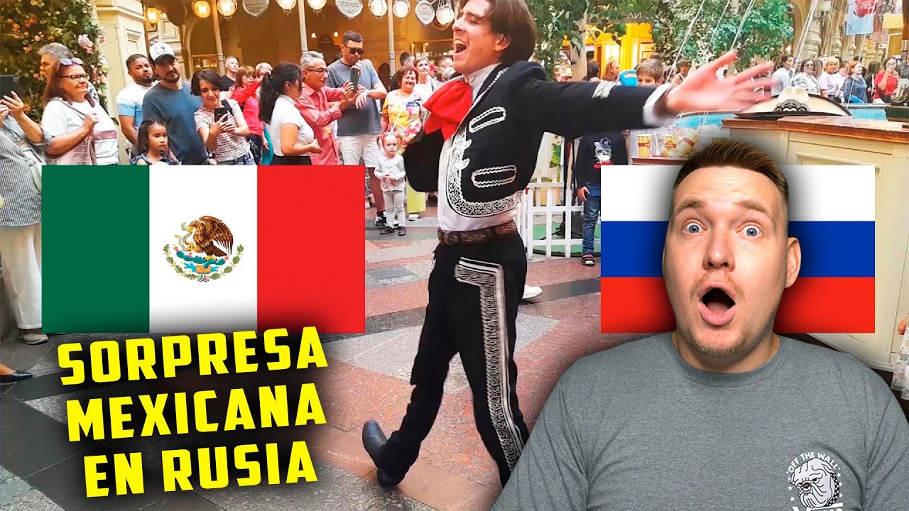 ASÍ REACCIONARON EN RUSIA AL VER LOS MEXICANOS EN TODO SU EXPLENDOR | FLASHMOB MARIACHI en RUSIA