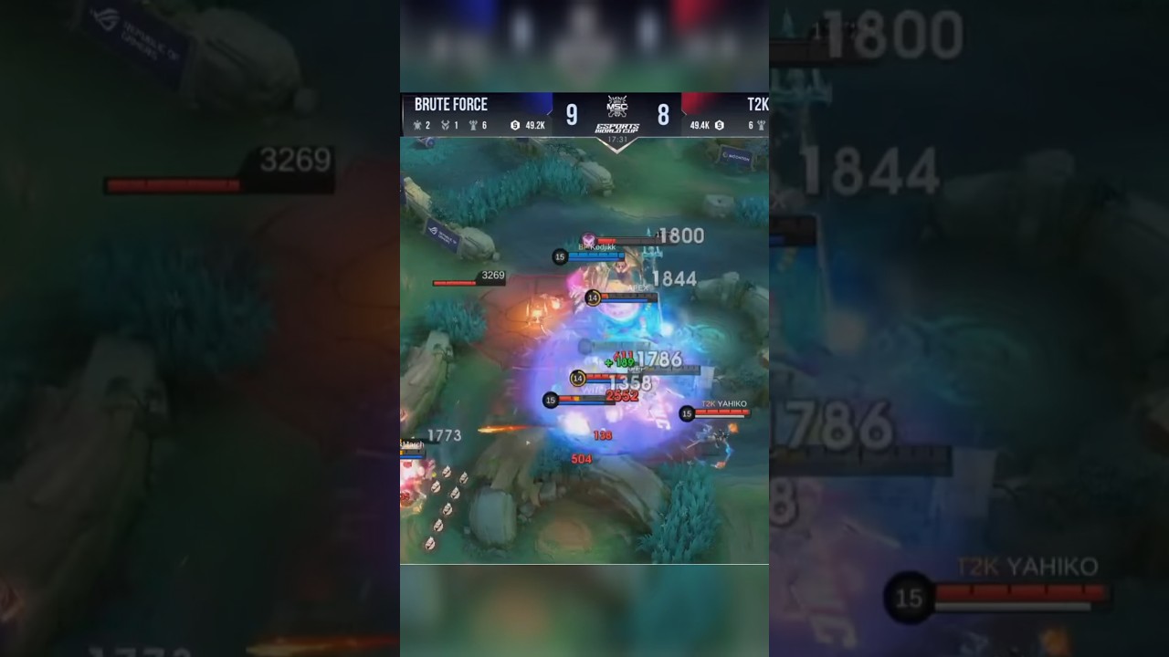 T2K YAHIKO MANIAC LING AT MSC WILDCARD #mlbb #msc #shorts
