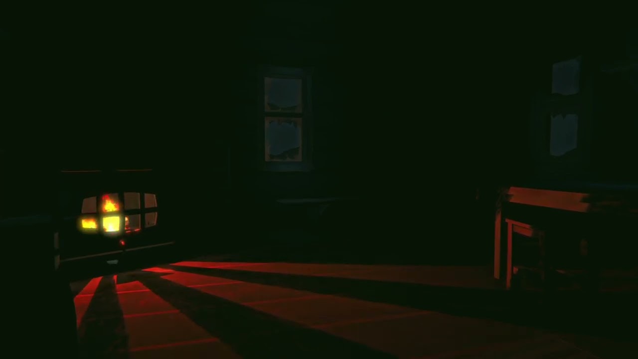 1 Hour Cabin Fireplace Ambience | Mystery Lake Trapper's Cabin | The Long Dark Cozy Sounds
