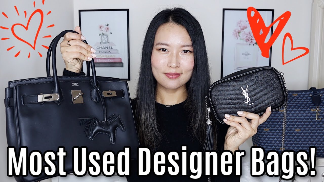 My most used designer bags 2020 | Louis Vuitton, Hermès, YSL etc!