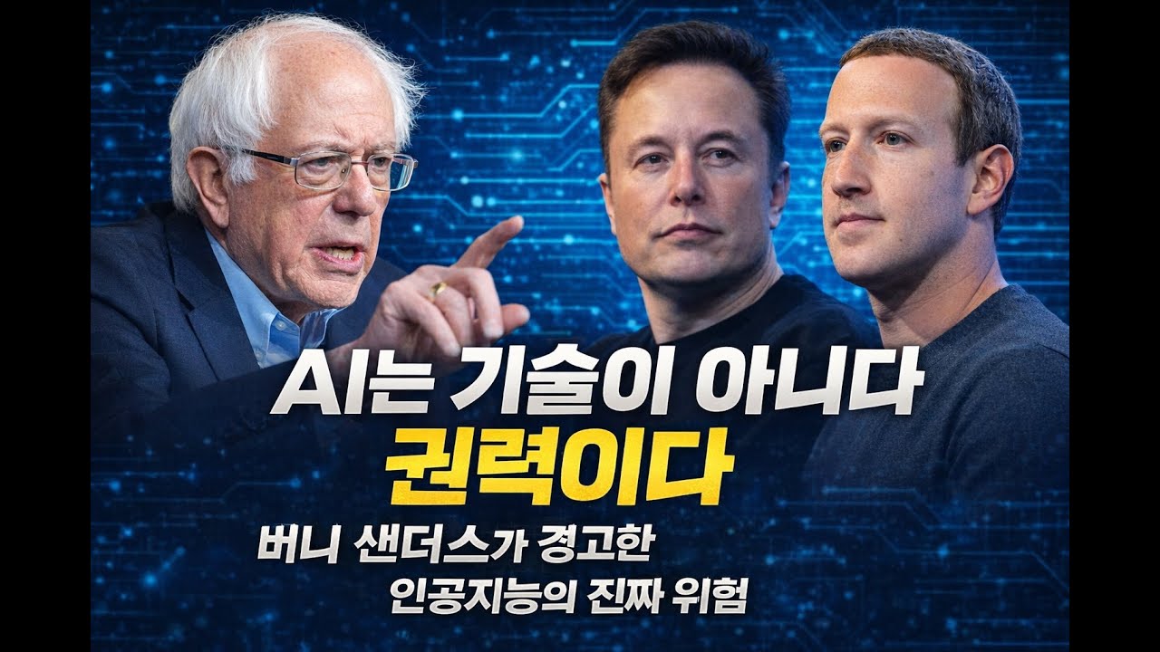 AI는 기술이 아니다, 권력이다./버니 샌더스가 경고한 인공지능의 진짜 위험