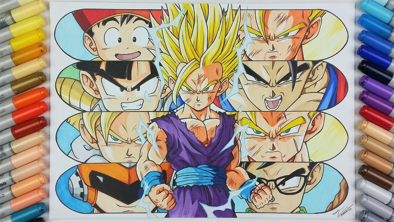 Drawing the Evolution of Gohan! | TolgArt