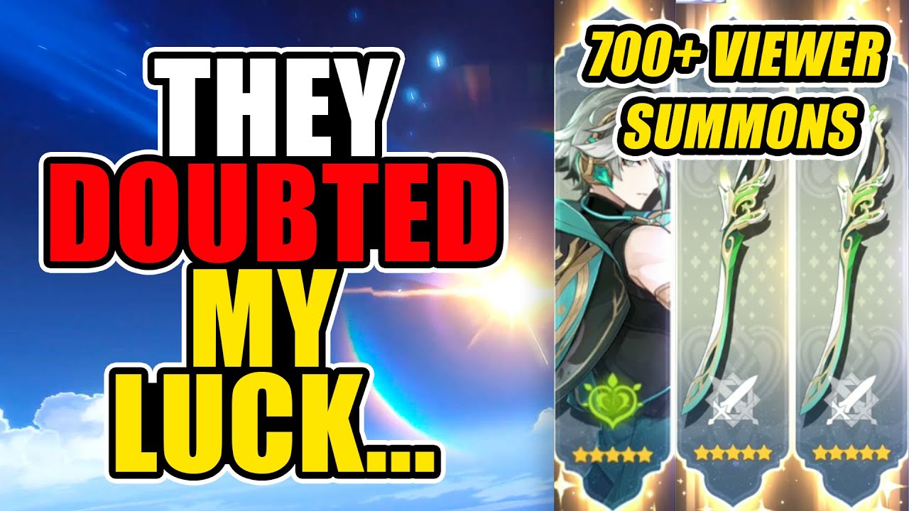 They doubted my luck, so I surprised them with MULTIPLE 5-STARS... | Genshin Impact