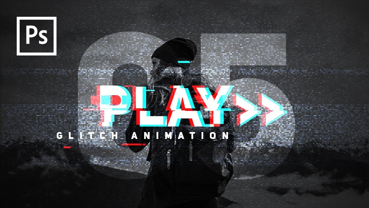 Membuat Glitch Text Effect Animation - Membuat Intro di Photoshop - Photoshop Tutorial Indonesia
