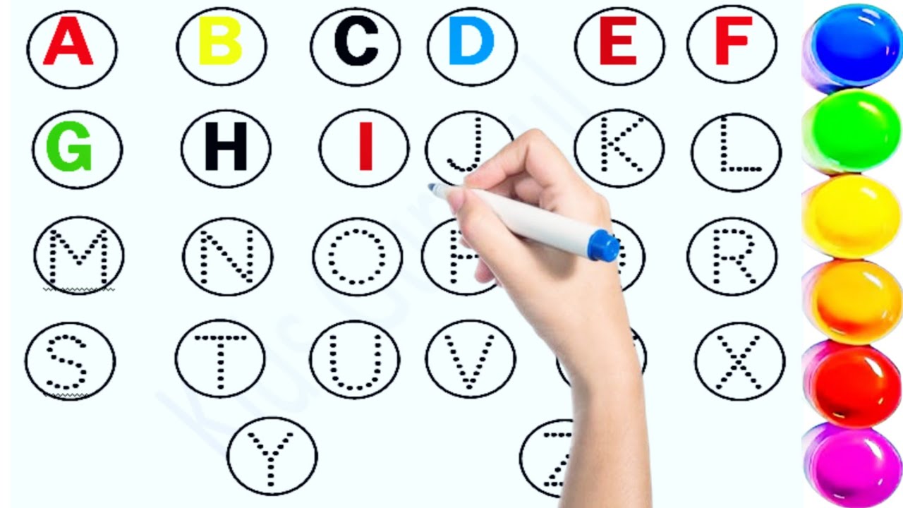 Abcd teaching for kids ! A to Z writing practice ! Alphabets pronunciation ! Phonics song ! ABC song