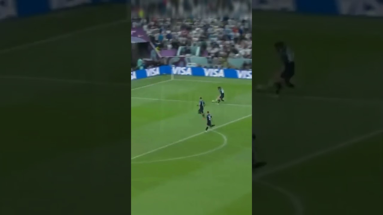 MESSI MAGIC AND ALVAREZ SOLO RUN GOAL , Argentina vs Croatia #shortfifaworldcup , #shorts