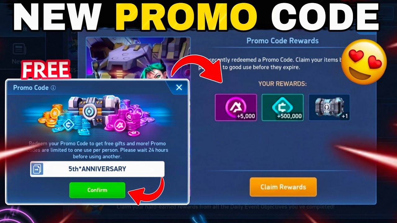 MECH ARENA NEW PROMO CODE 😍 in 5th ANNIVERSARY free rewards Don't miss this upcoming cods