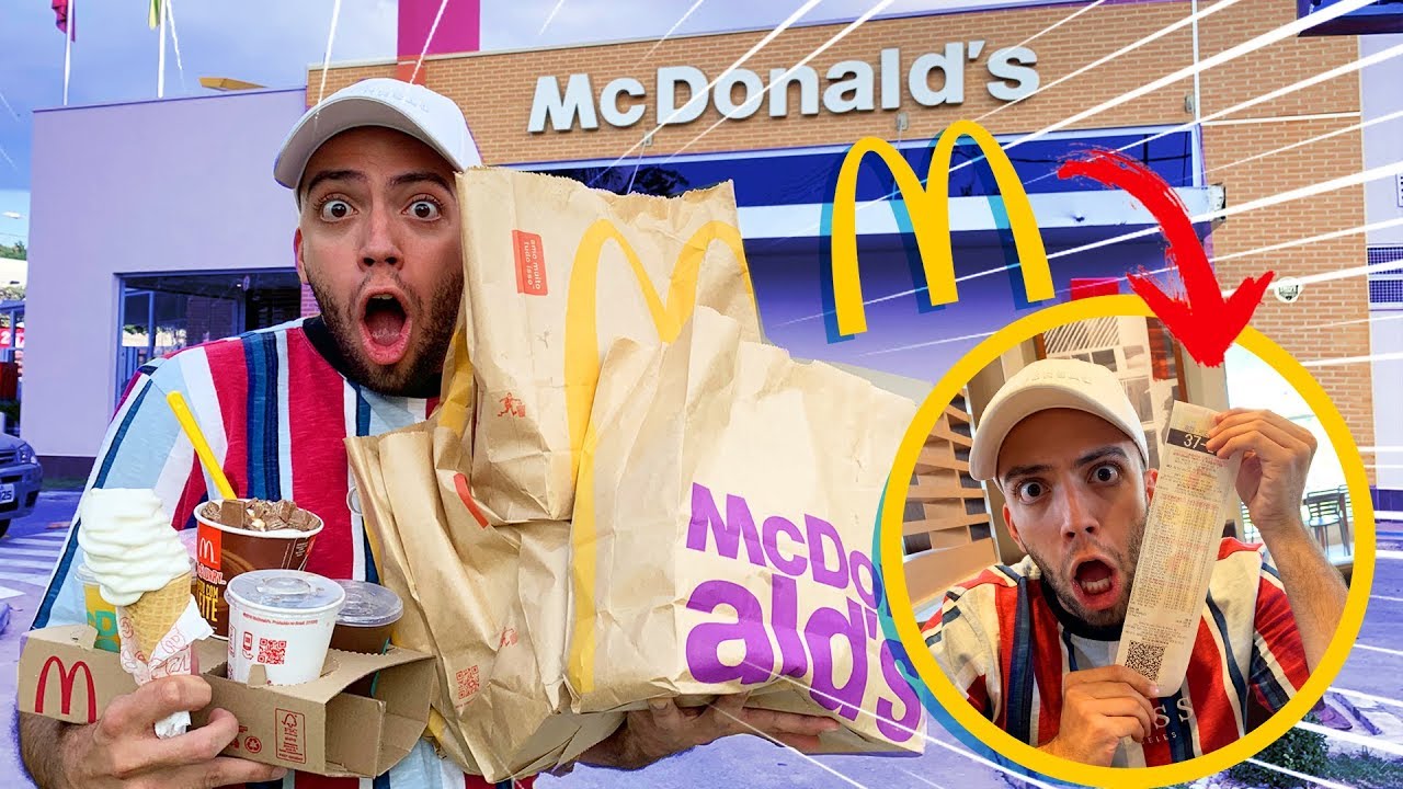 COMPREI o CARDÁPIO INTEIRO do MCDONALD'S!!!