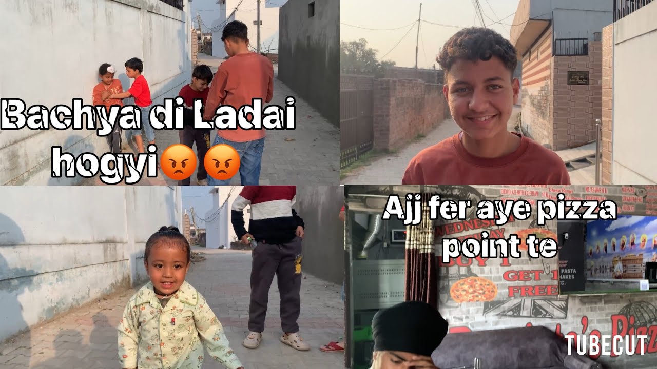 Bachya di hogyi ladai 😡😡 aj fair gaye pizza point te. Subscribe please 🙏￼