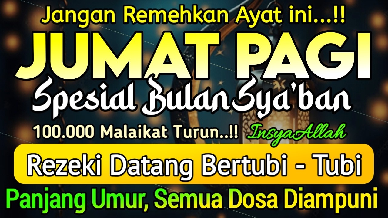 Dzikir Pagi Pembuka Rezeki HARI JUMAT | Doa Pembuka Rezeki Dari Segala Penjuru || Zikir Pagi