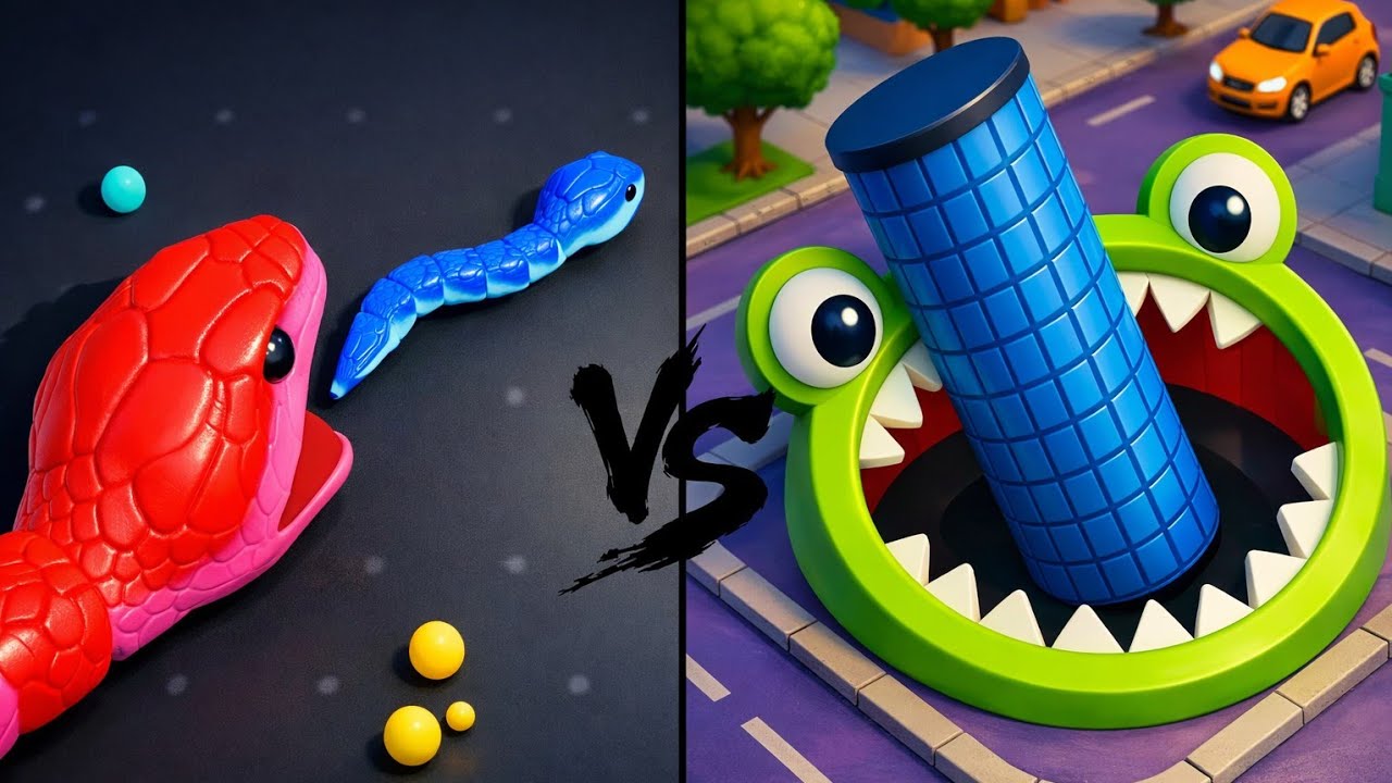 🔥 Snake Clash.io vs Hole.io 🐍🕳️ Ultimate Mobile Game Comparison Battle! 😱