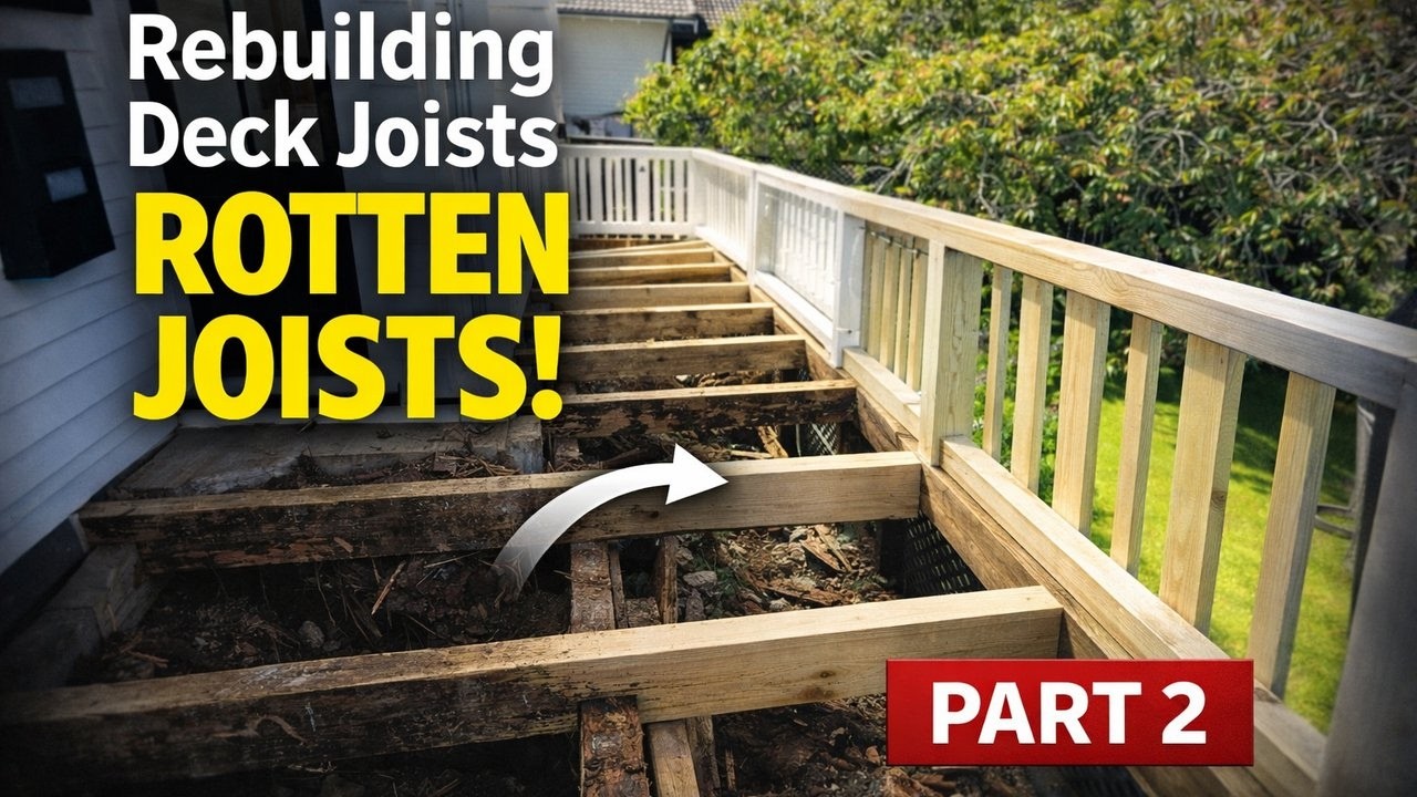 Fine Finish Kwila Deck - Part 2 - Rebuilding deck joists