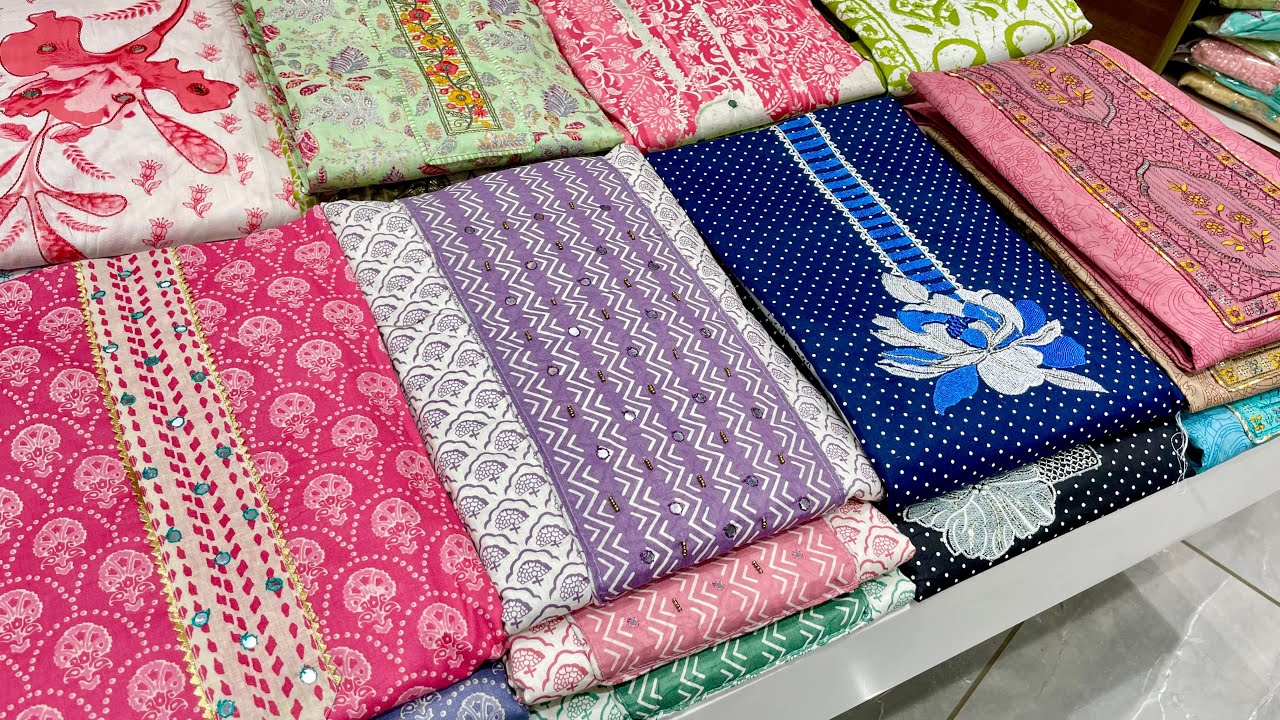 केवल 2 रेट 🔥 BEAUTIFUL AHMEDABAD COTTON SUITS WHOLESALE MARKET | PURE COTTON SUITS #cottonsuits