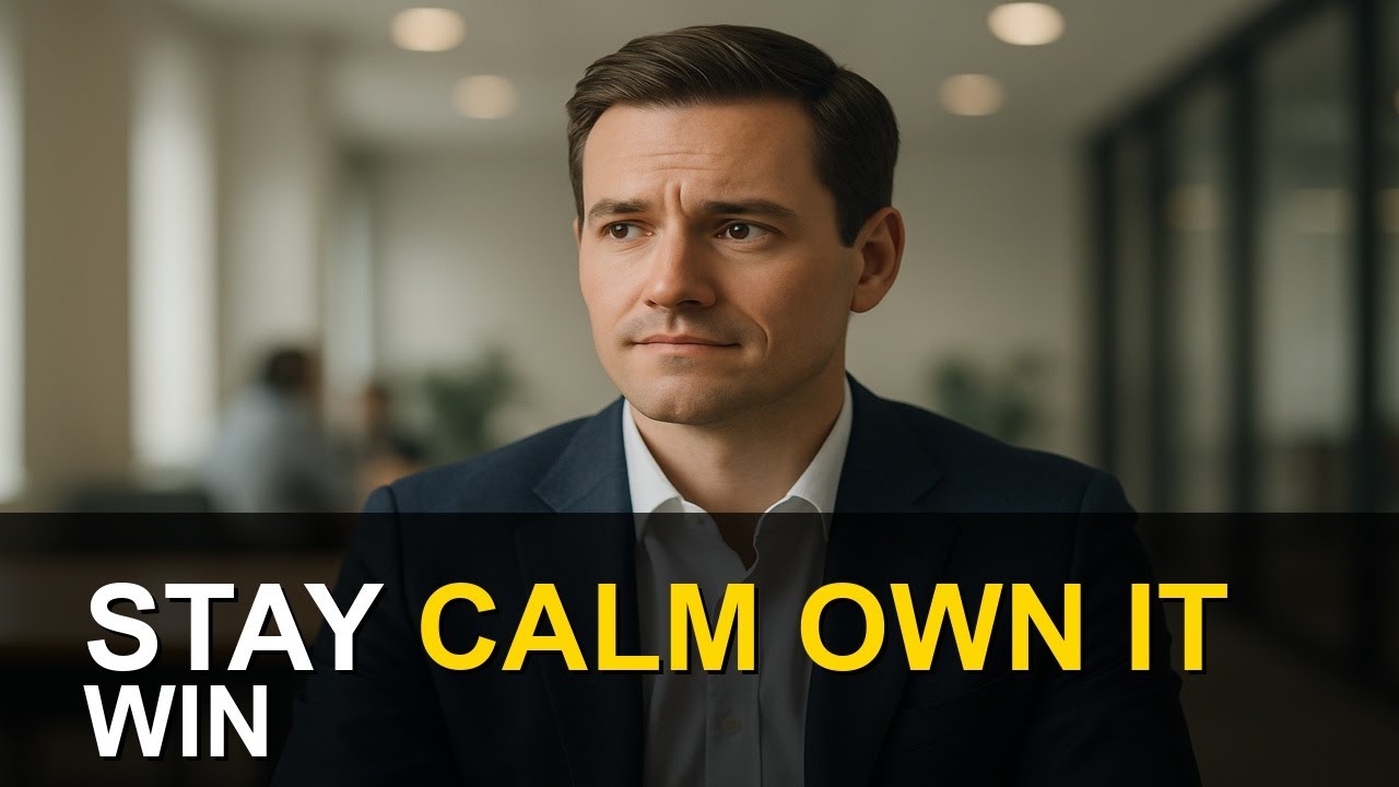 How to Stay Calm and Confident During Stressful Workplace Conversations
