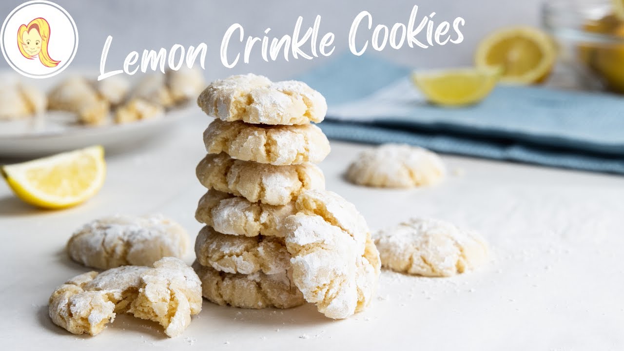 Lemon Crinkle Cookies | plant-based, vegan, gluten-free option