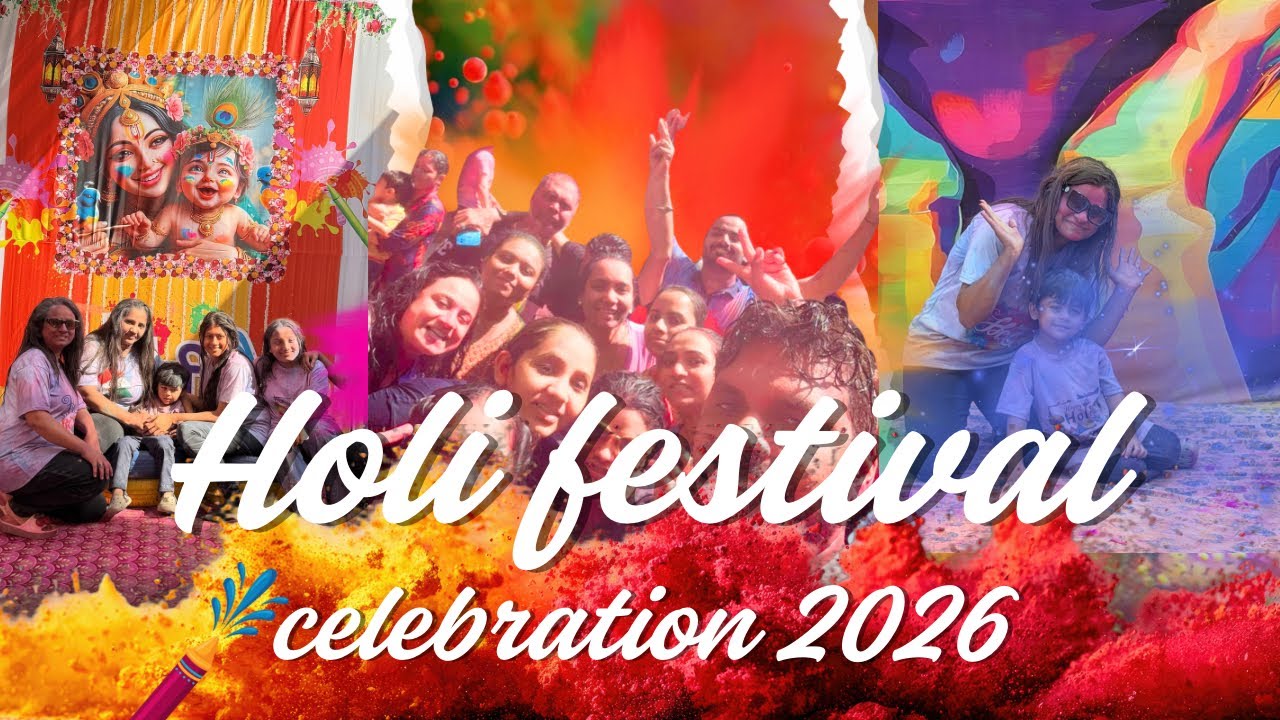 Family के साथ धमाकेदार Holi Celebration 2026 🎨#holi #familyvlog #indianfestivals  #trendingvideo 