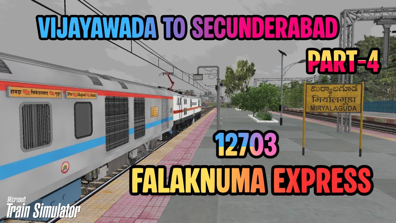 Premium Journey of 12703 FALAKNUMA EXPRESS From Vijayawada Jn To Secunderabad Jn Part-4 in MSTS