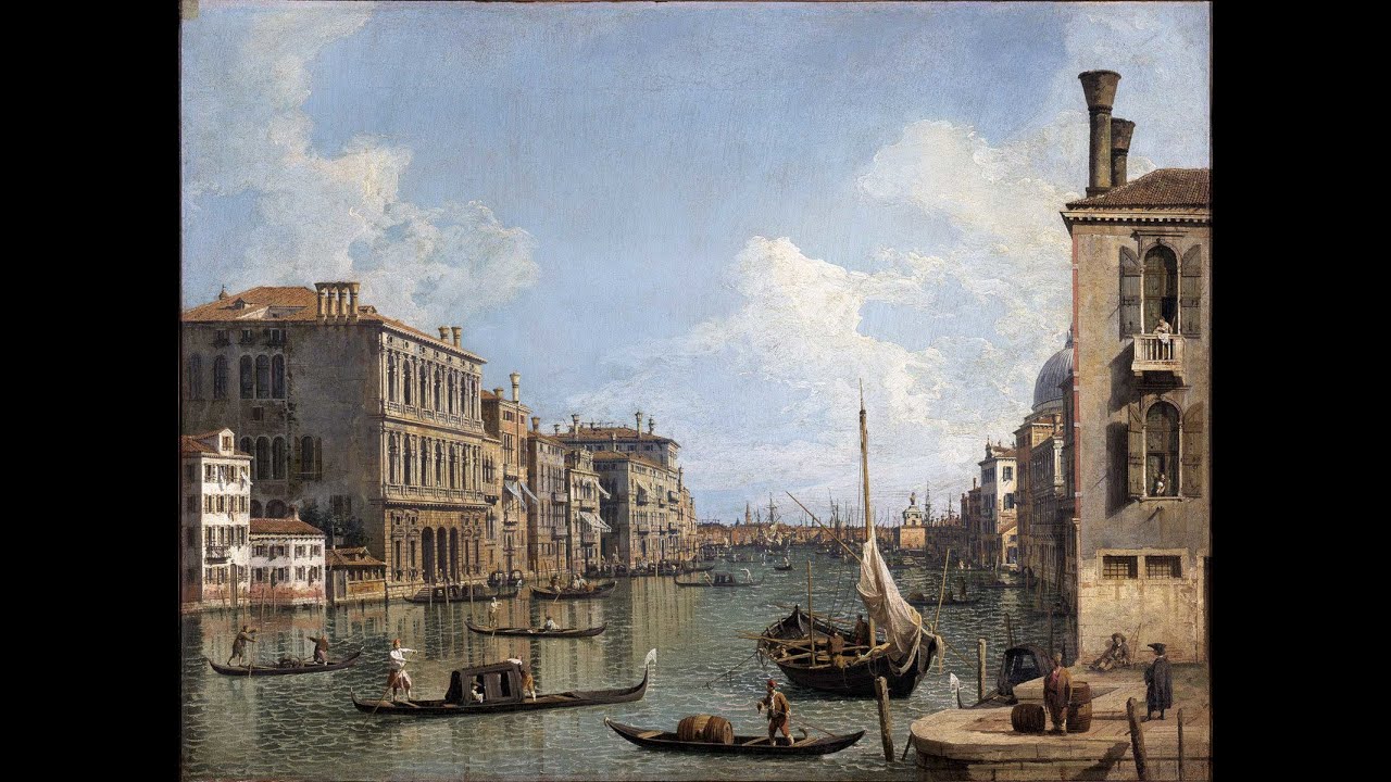 Canal grande verso est, di Canaletto