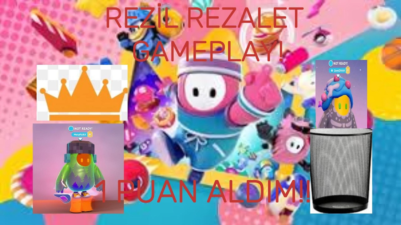REZİL! REZALET GAMEPLAY! proffesionel Fall guys gameplay